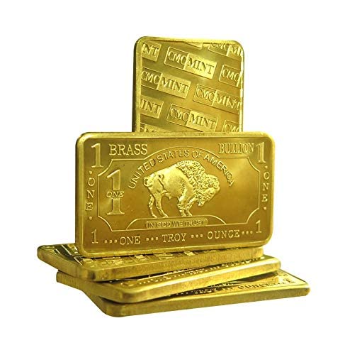1 oz .999 Fine Brass Bullion Bar Ingot W59681