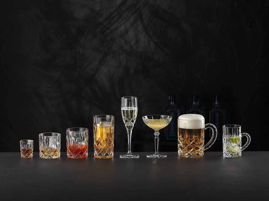 Clear Crystal Cocktail Coupe Glasses, Set of 2 K4878