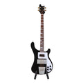 Black Miniature Bass Guitar with Stand and Case W468