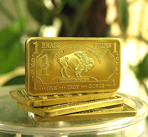 1 oz .999 Fine Brass Bullion Bar Ingot W59681