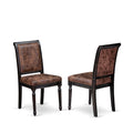 Black Acacia Wood Dining Chairs Set of 2 Z7024