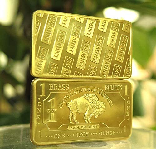1 oz .999 Fine Brass Bullion Bar Ingot W59681