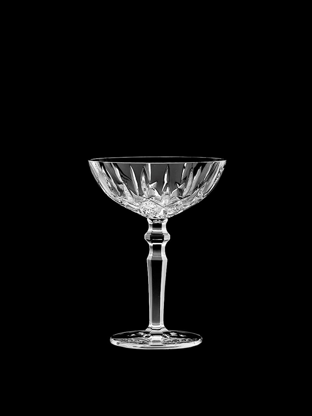 Clear Crystal Cocktail Coupe Glasses, Set of 2 K4878