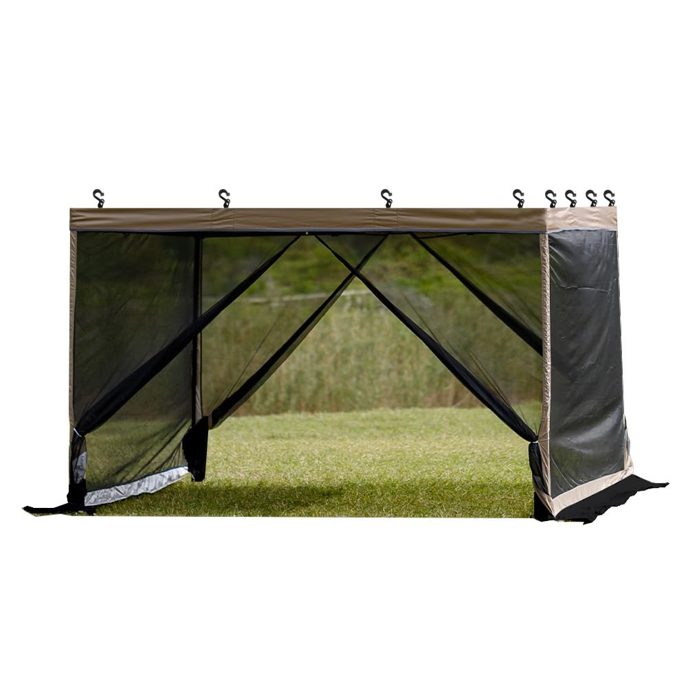 10x10 Mosquito Netting with Zipper Door and Wind Deflector T157056