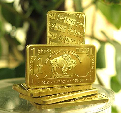 1 oz .999 Fine Brass Bullion Bar Ingot W59681