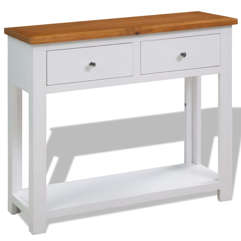 Solid Oak Wood Console Table V798