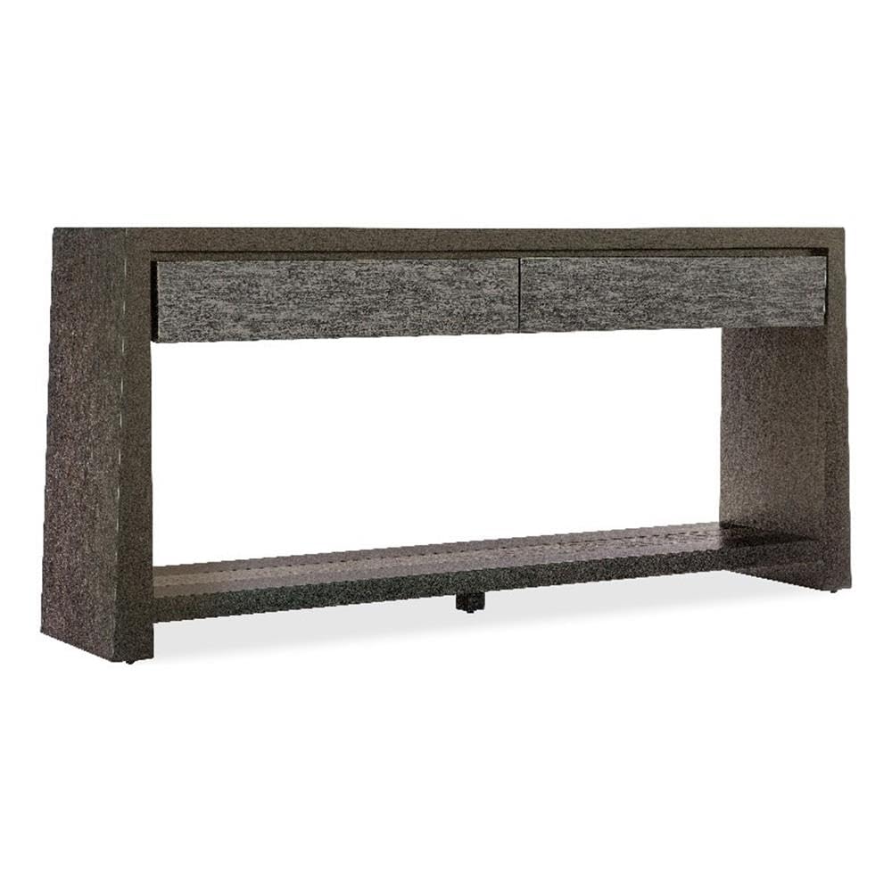 Modern Wood Console Table with 2 Drawers and Fixed Shelf S901