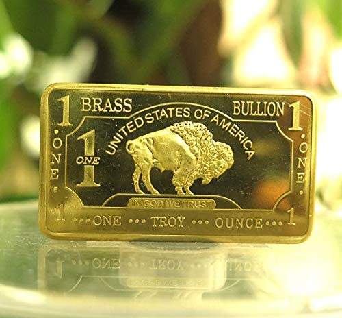 1 oz .999 Fine Brass Bullion Bar Ingot W59681