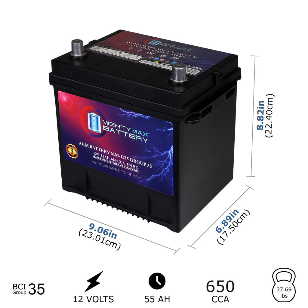 12V 55Ah AGM Replacement Battery A784