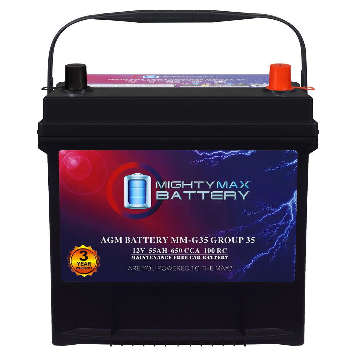 12V 55Ah AGM Replacement Battery A784
