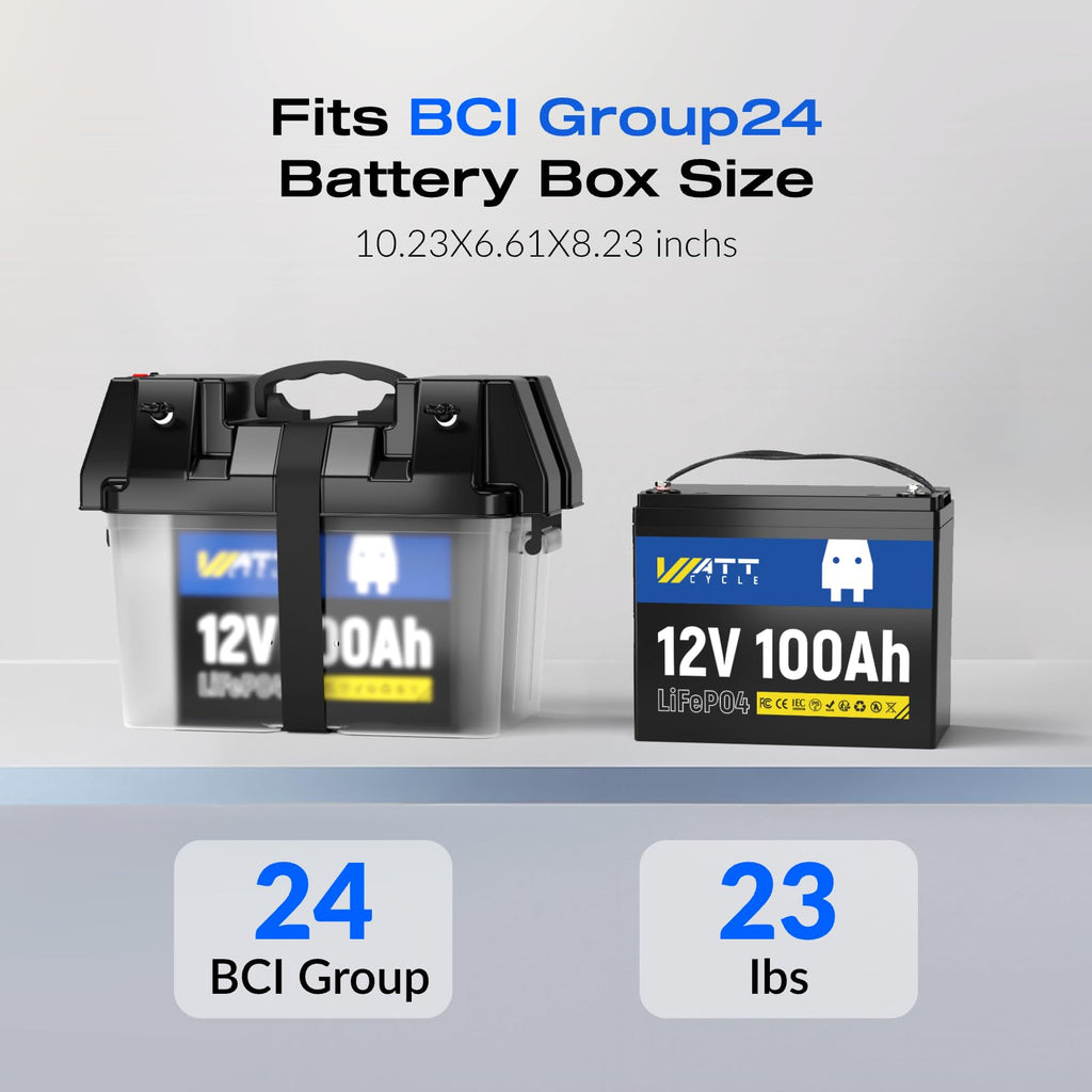 12V 100Ah LiFePO4 Battery 2 Pack O244