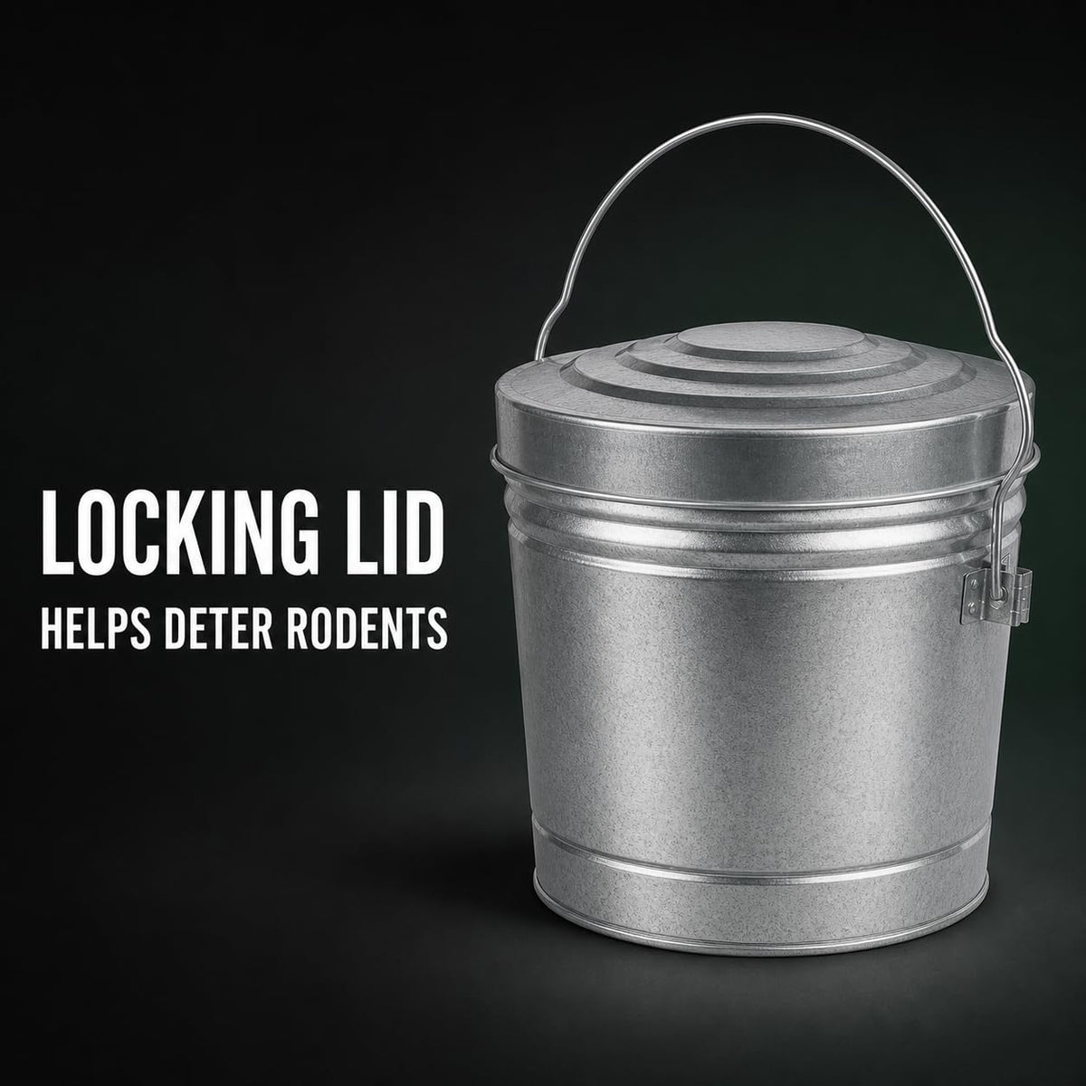 6 Gallon Steel Locking Can with Wire Handle E723