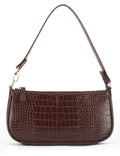 Crocodile Effect Faux Leather Clutch Shoulder Purse Handbag V26959