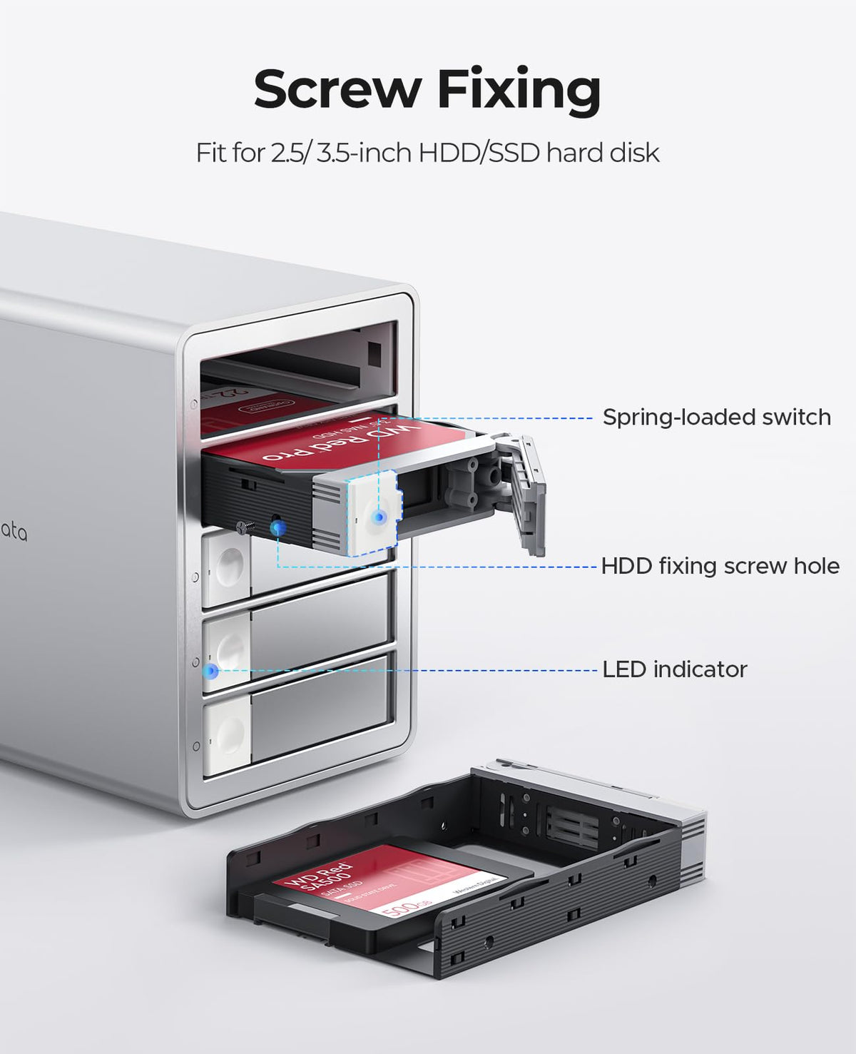 5 Bay RAID External Hard Drive Enclosure W535283