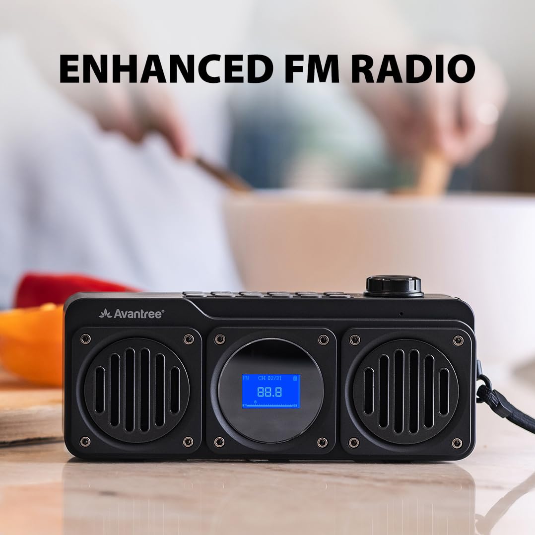 Portable FM Radio & Bluetooth Speaker O677879