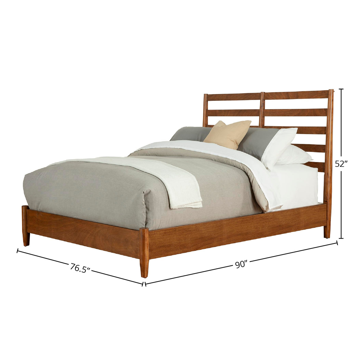 Chestnut California King Slat Back Bed U53067