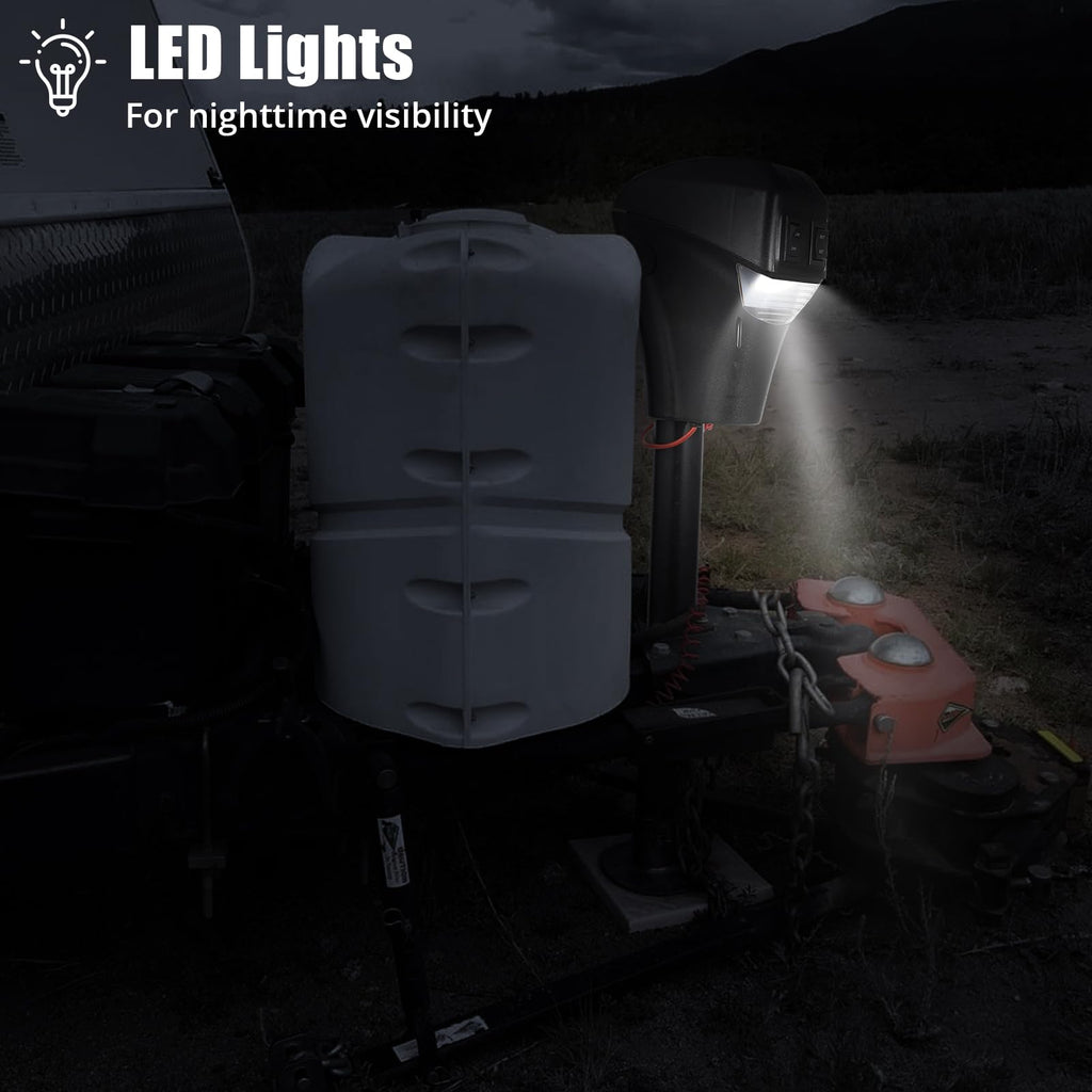 3500lbs 12V Electric Tongue Jack with LED W9667