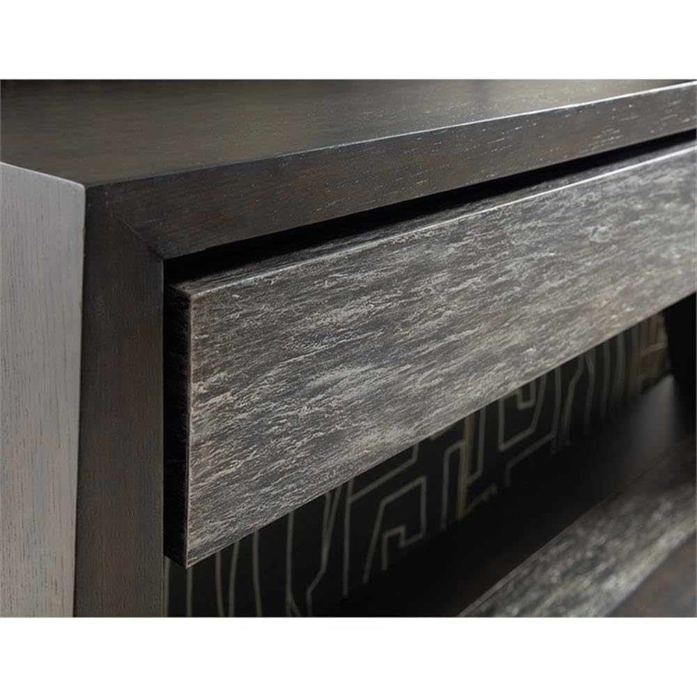Modern Wood Console Table with 2 Drawers and Fixed Shelf S901