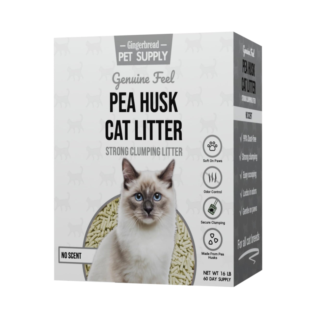 15 lbs Natural Unscented Cat Litter I1323
