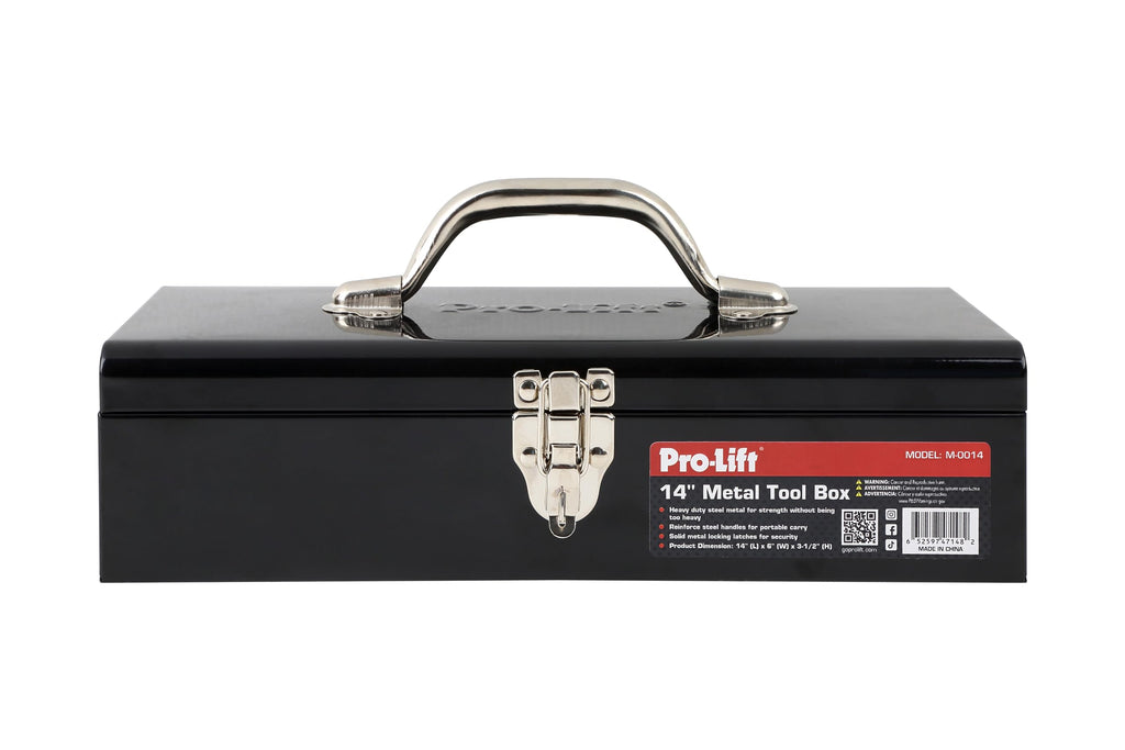 14-inch Metal Tool Box with Handle F635357
