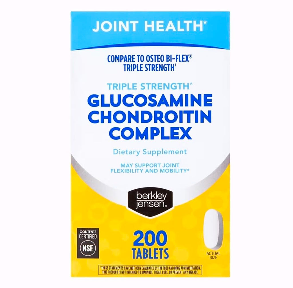 Triple Strength Glucosamine Chondroitin MSM Boswellia Complex 2703 mg Joint Support Supplement 200 Tablets P6342