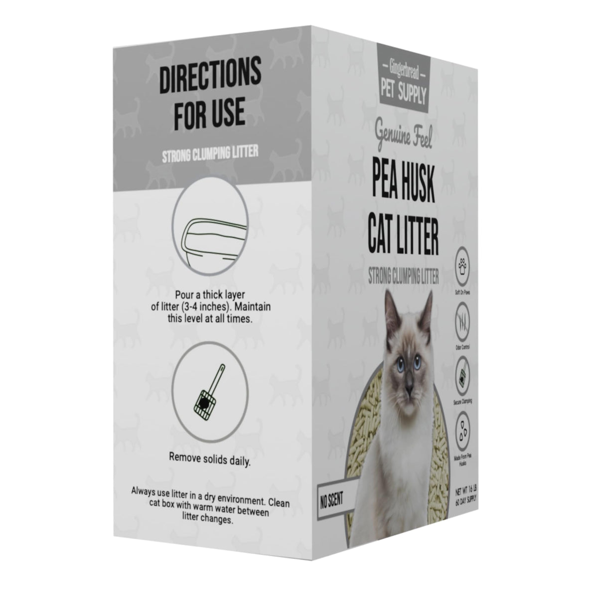 15 lbs Natural Unscented Cat Litter I1323