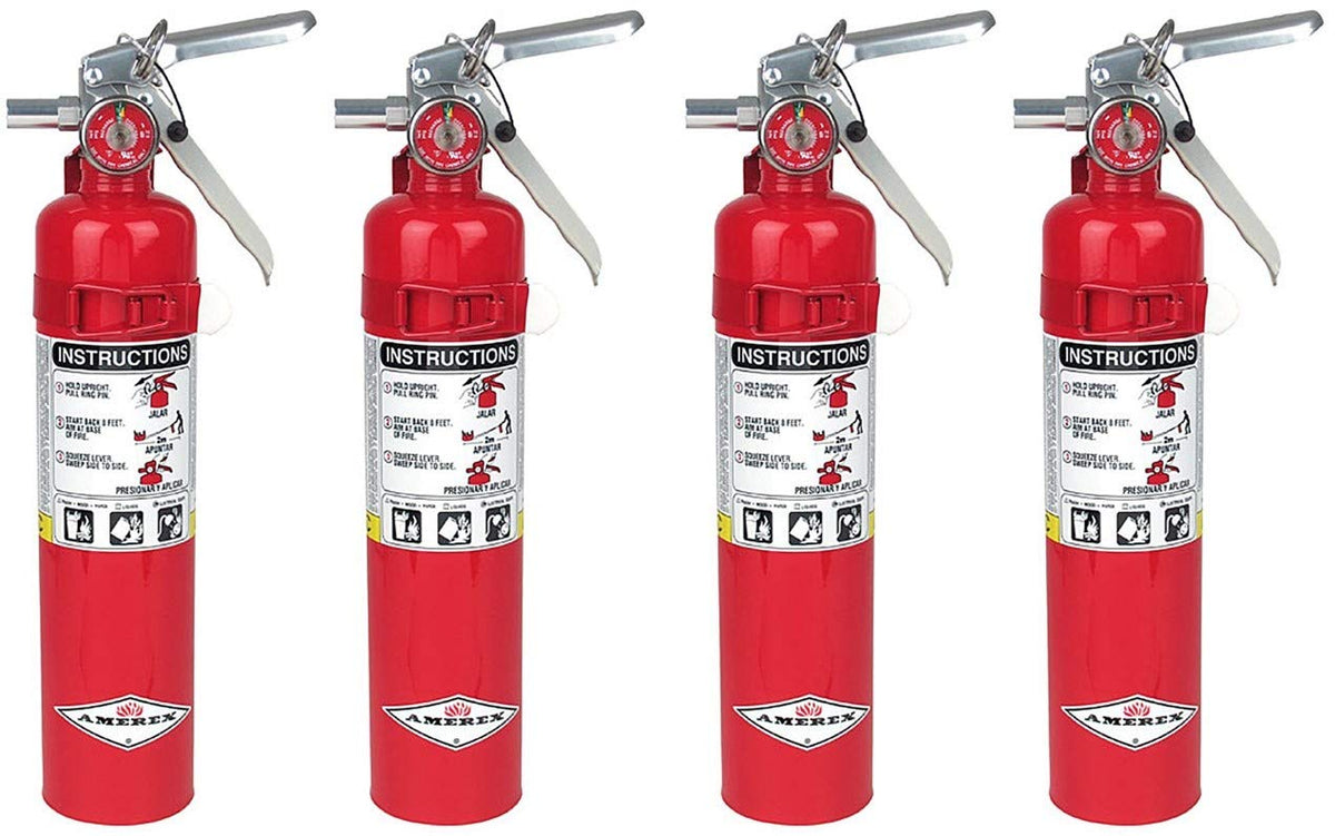 2.5 ABC Dry Chemical Fire Extinguisher, 4 Pack O694
