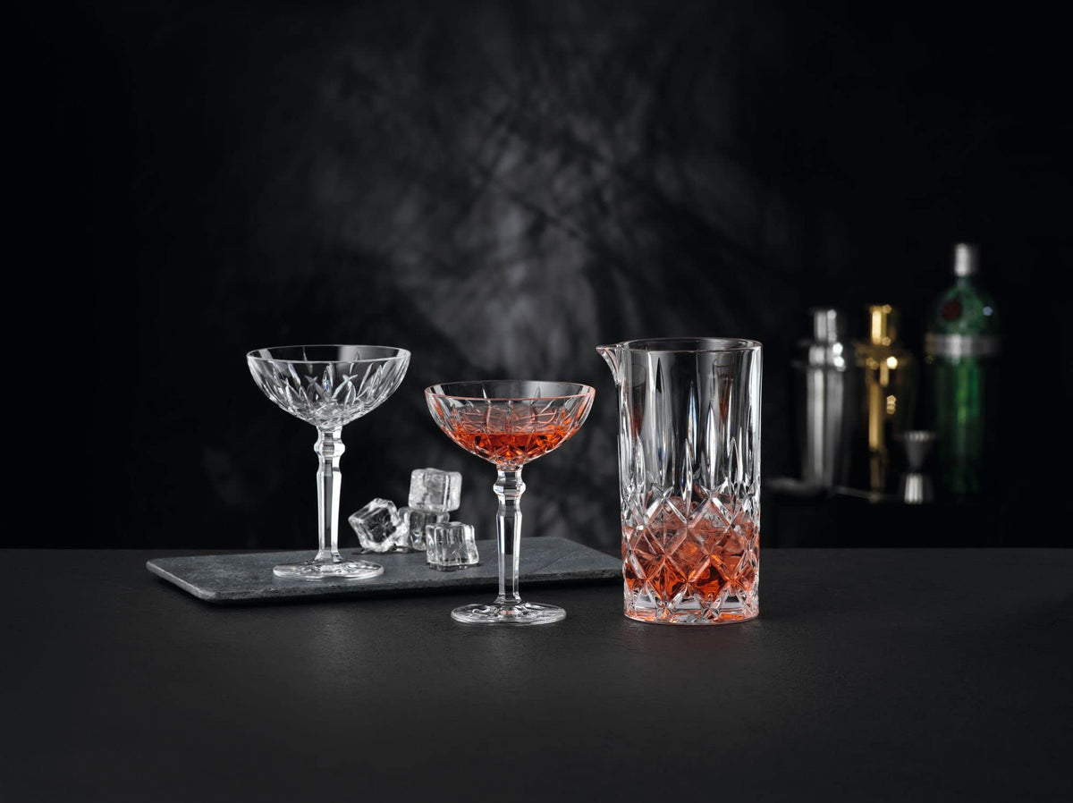 Clear Crystal Cocktail Coupe Glasses, Set of 2 K4878
