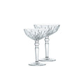 Clear Crystal Cocktail Coupe Glasses, Set of 2 K4878