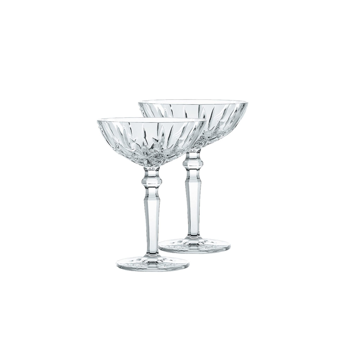 Clear Crystal Cocktail Coupe Glasses, Set of 2 K4878