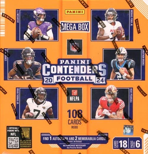 Factory Sealed Football Trading Cards Mega Box H702679