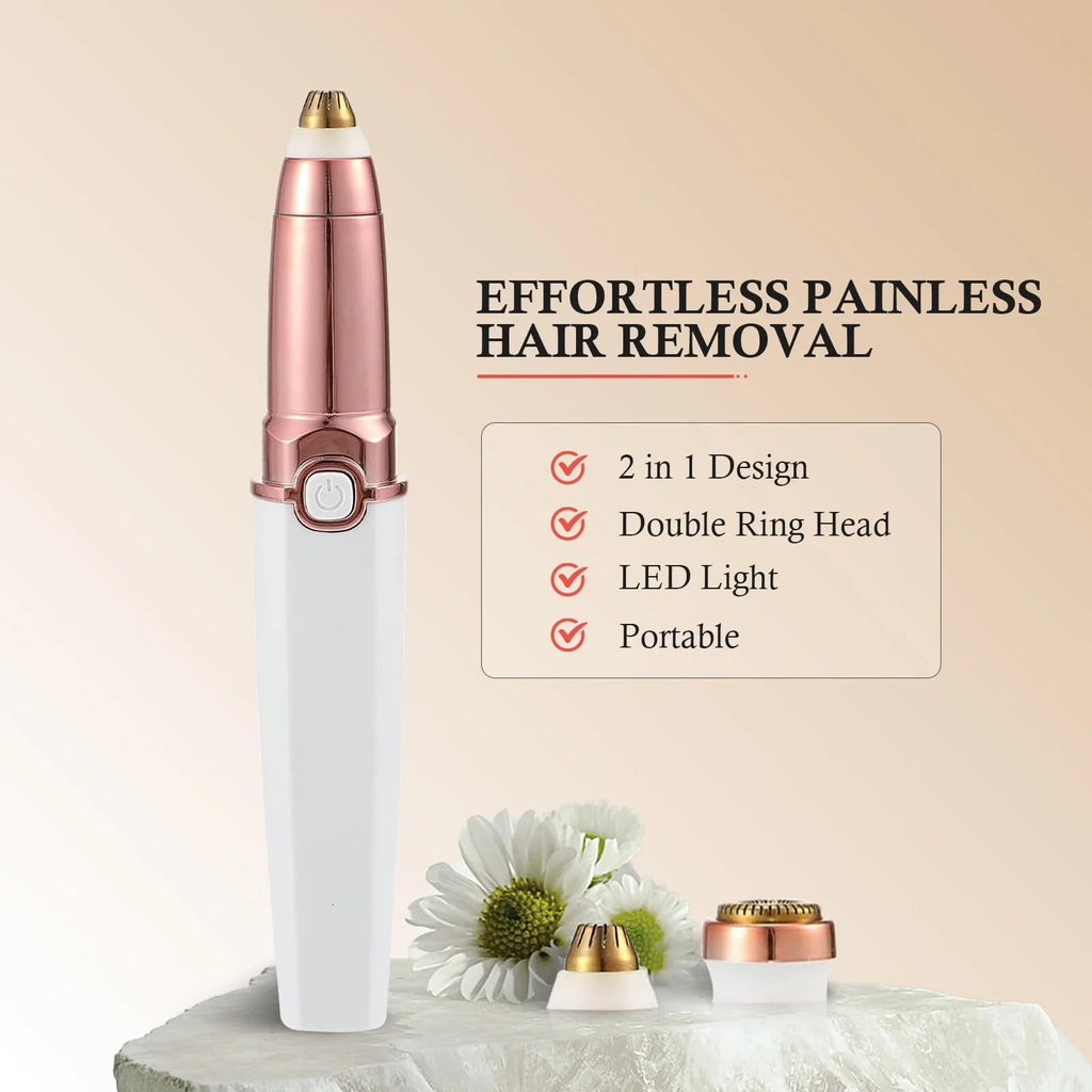 2 in 1 Rechargeable Facial Hair Trimmer and Eyebrow Shaver F71832