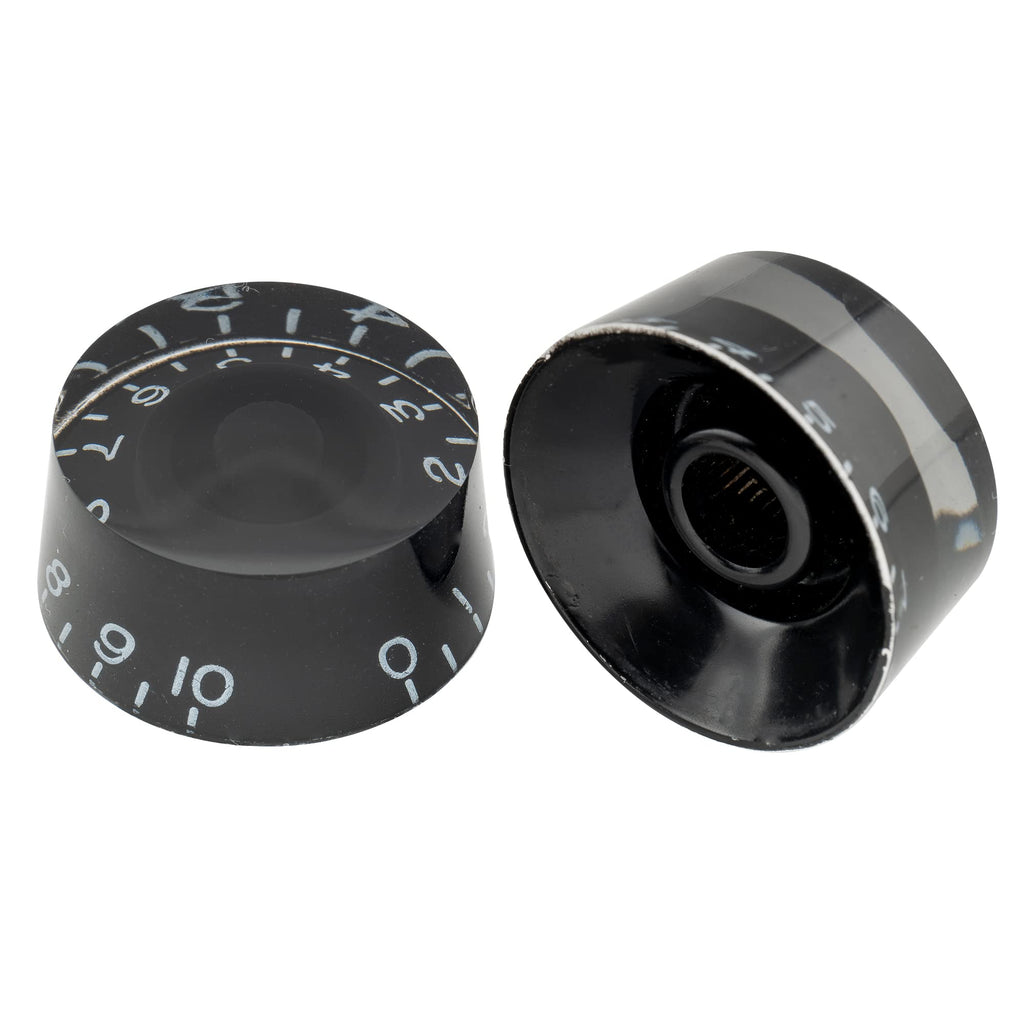 Black 4Pcs Guitar Knobs T127