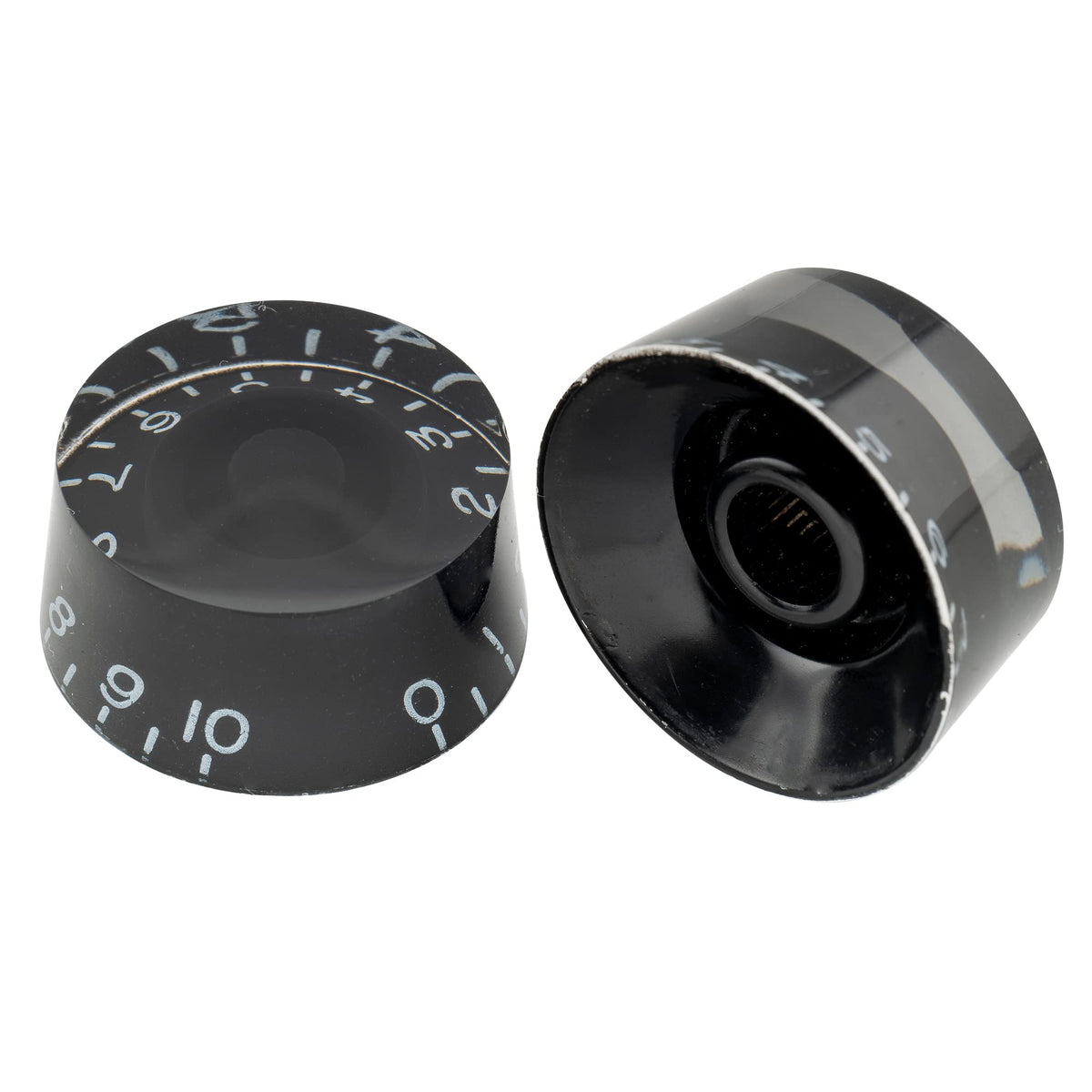 Black 4Pcs Guitar Knobs T127