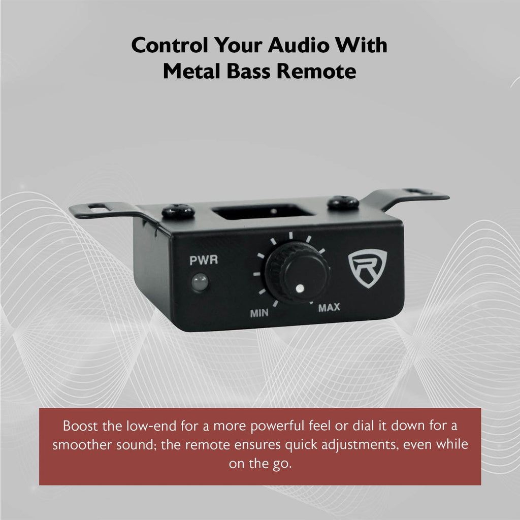 10" Slim Under-Seat Powered Car Subwoofer W9034