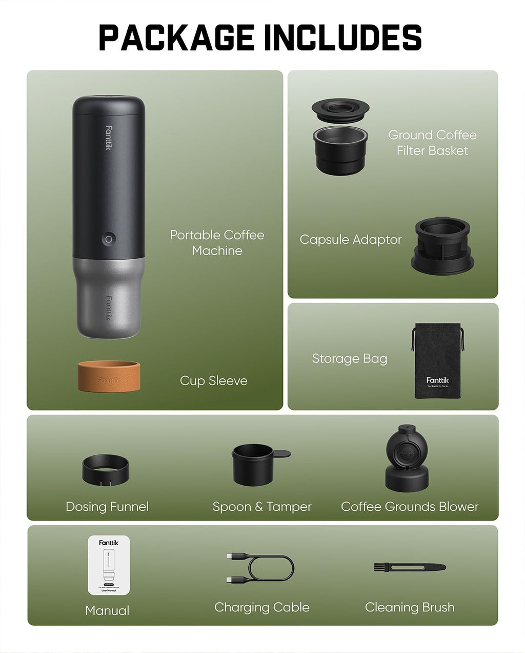 Portable Espresso Maker with USB-C E810858
