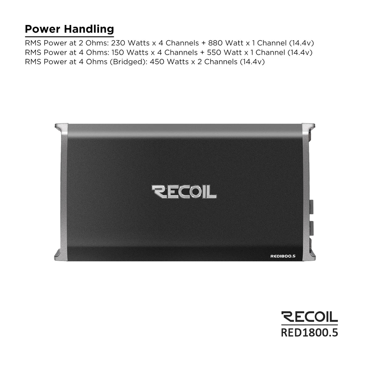 5-Channel Car Audio Amplifier 1800W M184