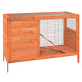 Wooden 2 Tier Small Animal Cage 40.6 Inch Brown D5922