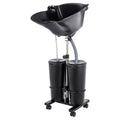 Portable Shampoo Basin with 2 Buckets, Height Adjustable J991