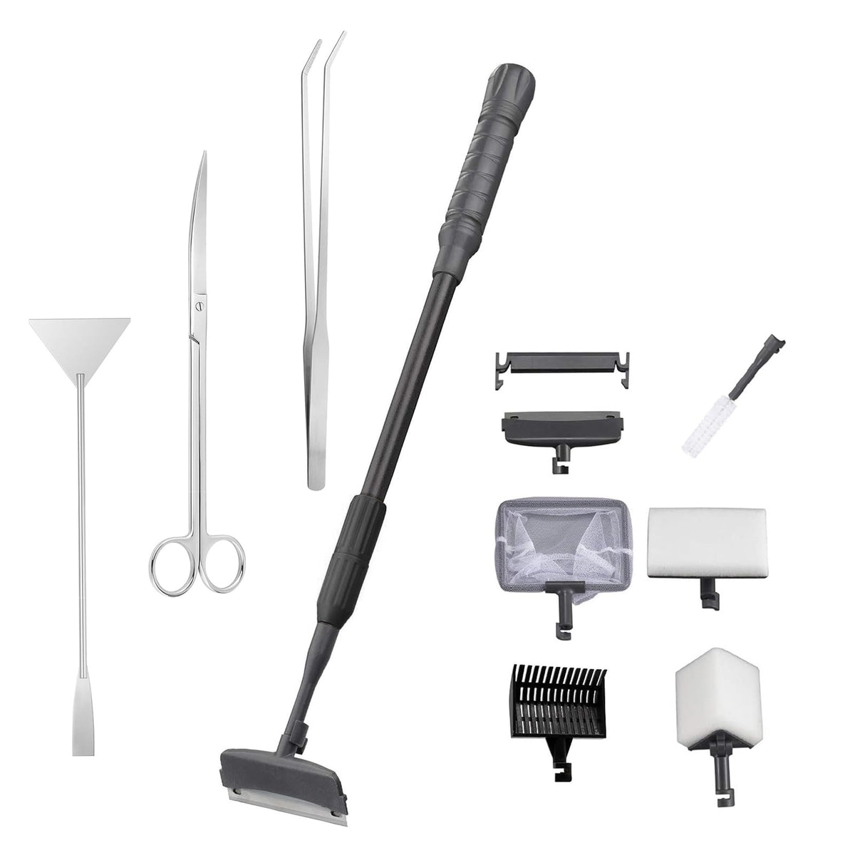 9IN1 Aquarium Cleaning Tools Long Handle Algae Scraper Y7550