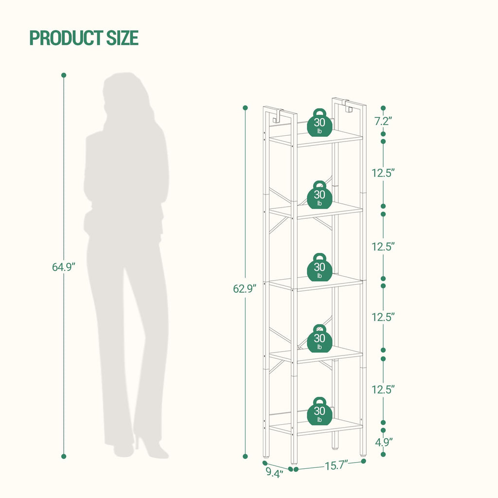 Bookshelf with 2 Hooks N349309