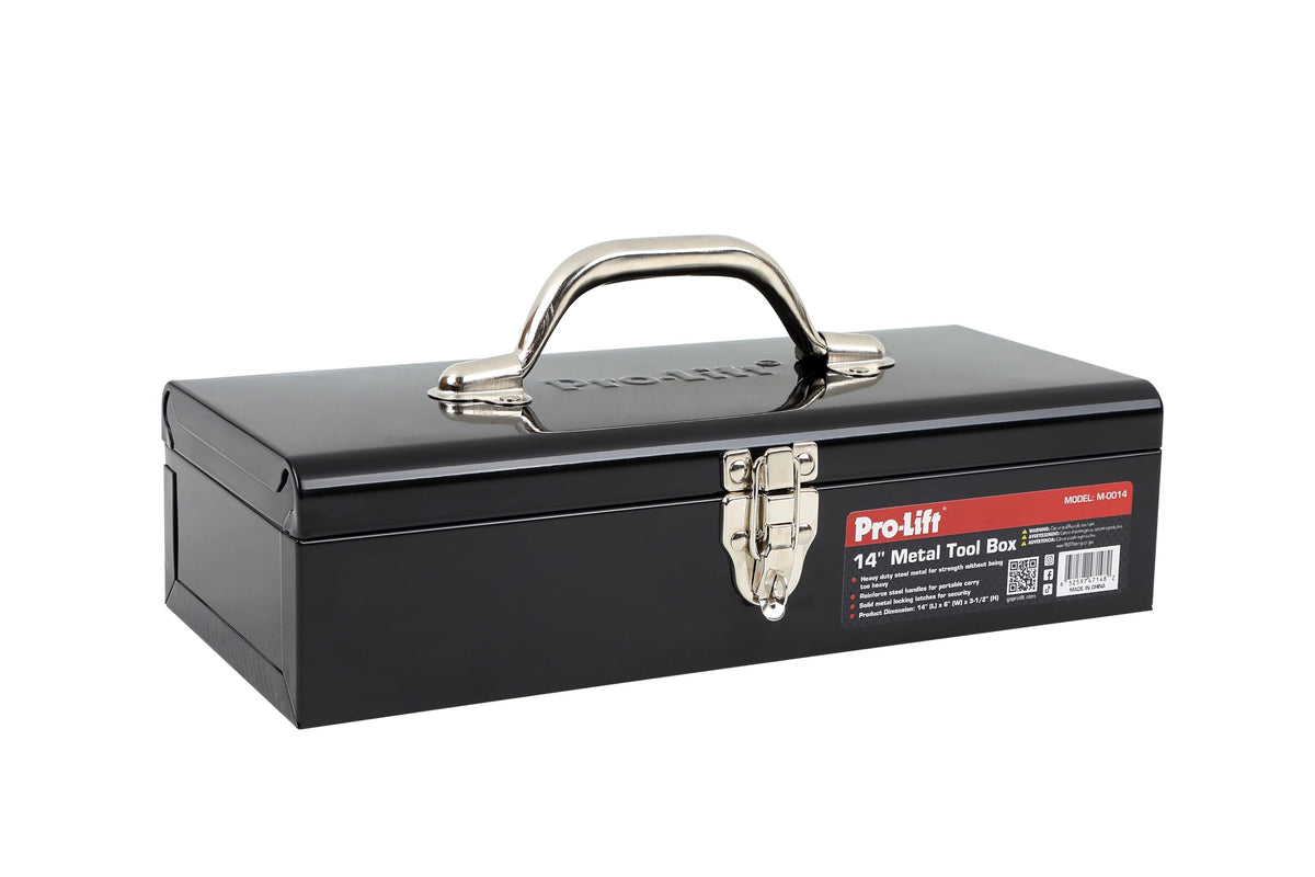14-inch Metal Tool Box with Handle F635357