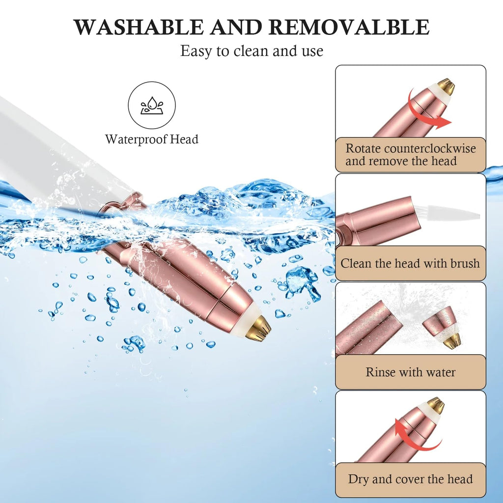 2 in 1 Rechargeable Facial Hair Trimmer and Eyebrow Shaver F71832