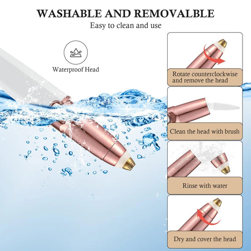 2 in 1 Rechargeable Facial Hair Trimmer and Eyebrow Shaver F71832