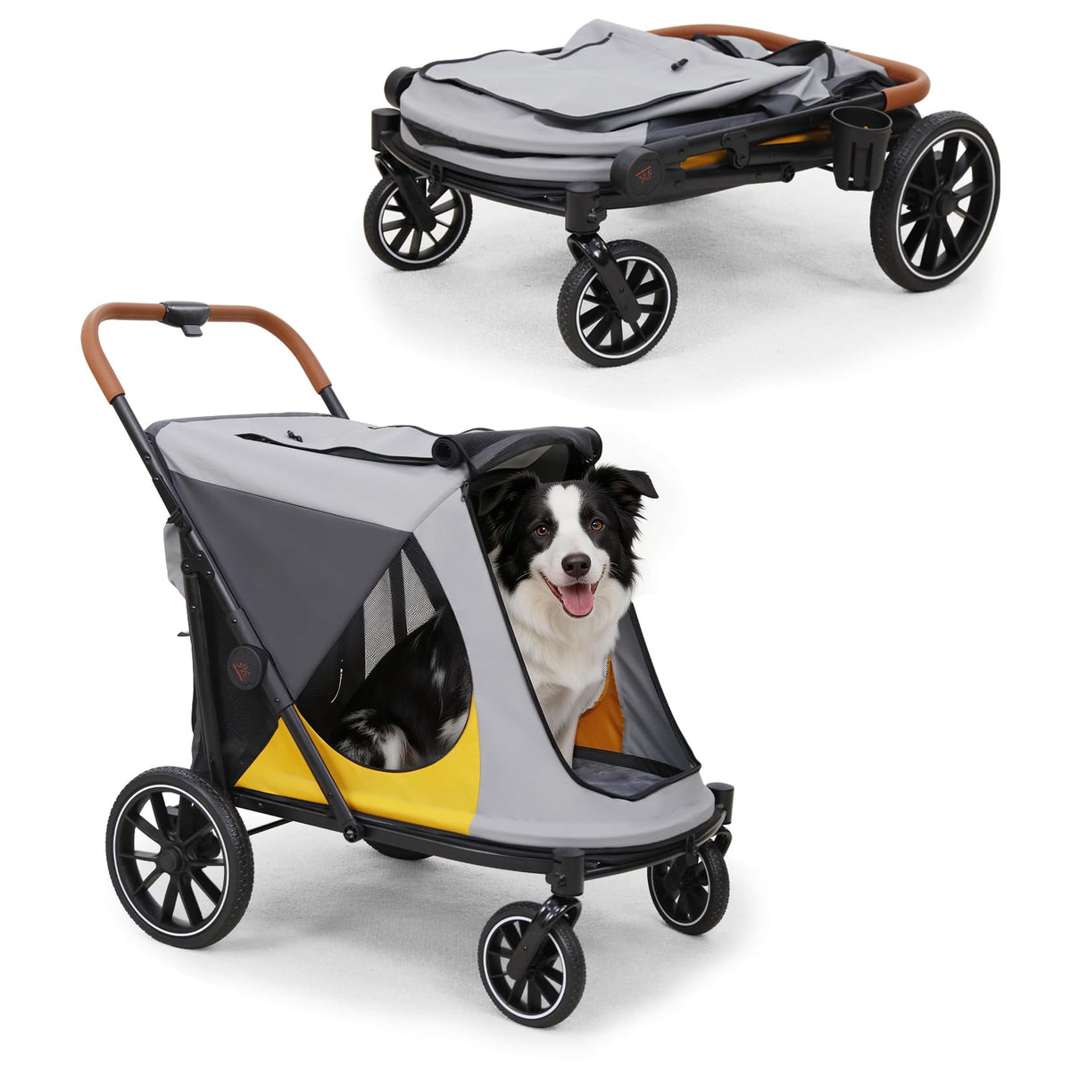 Large Dog Stroller with Dual Entry Y752607