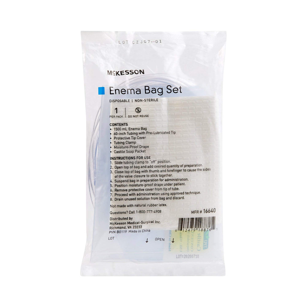 Non-Sterile Single Use Disposable Enema Bag Set 50 Count A1481