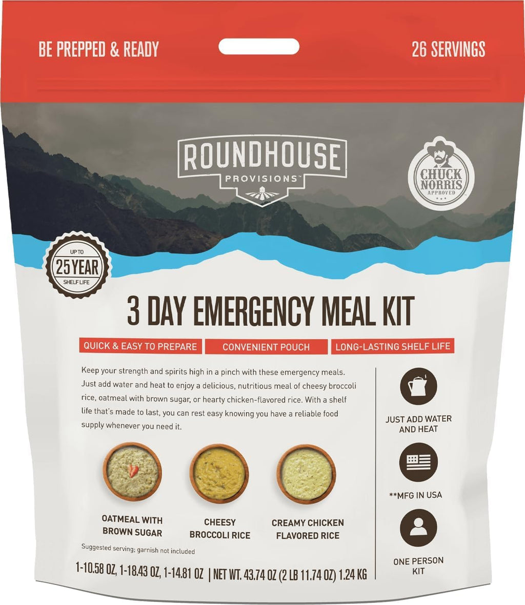 3 Day Emergency Meal Kit, 26 Servings O710746