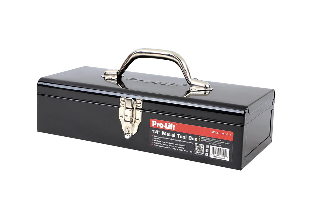 14-inch Metal Tool Box with Handle F635357
