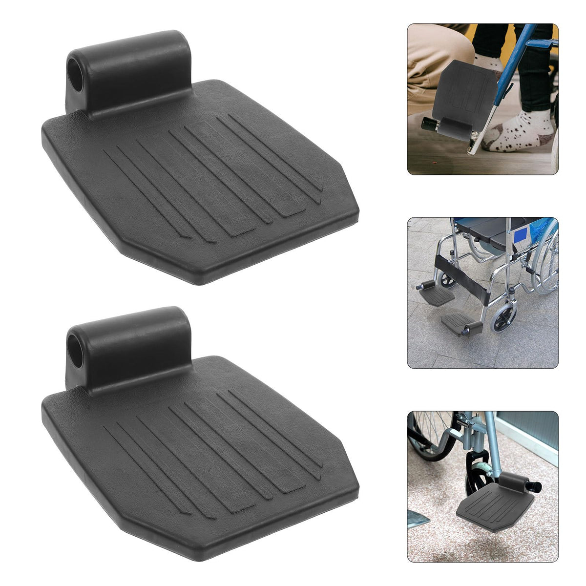 Replacement Wheelchair Footrest 2pcs Heavy Duty Q2479