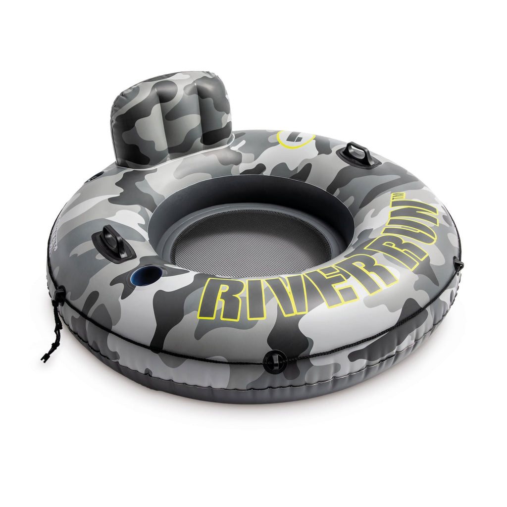 Inflatable Floating Water Tube Raft with Cup Holders, 4 Pack H226991